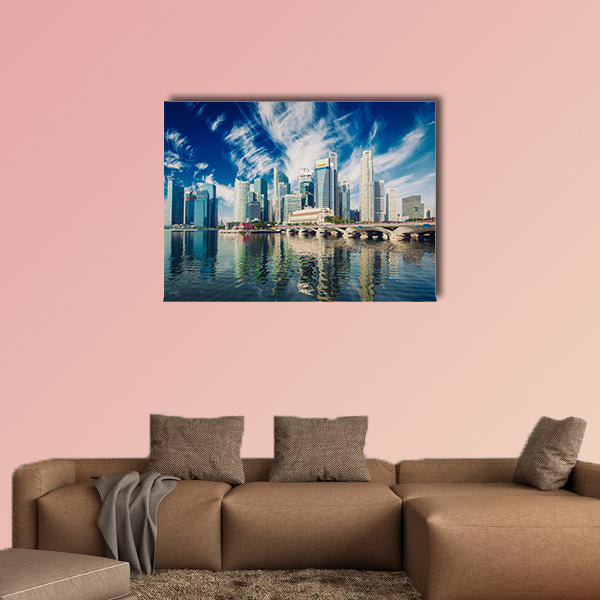 Singapore skyscrapers Multi panel canvas wall art