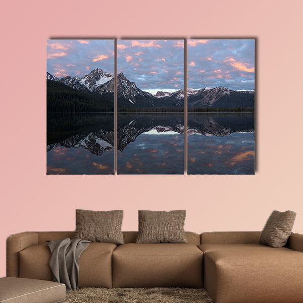 Stanley Lake Multi panel canvas wall art.