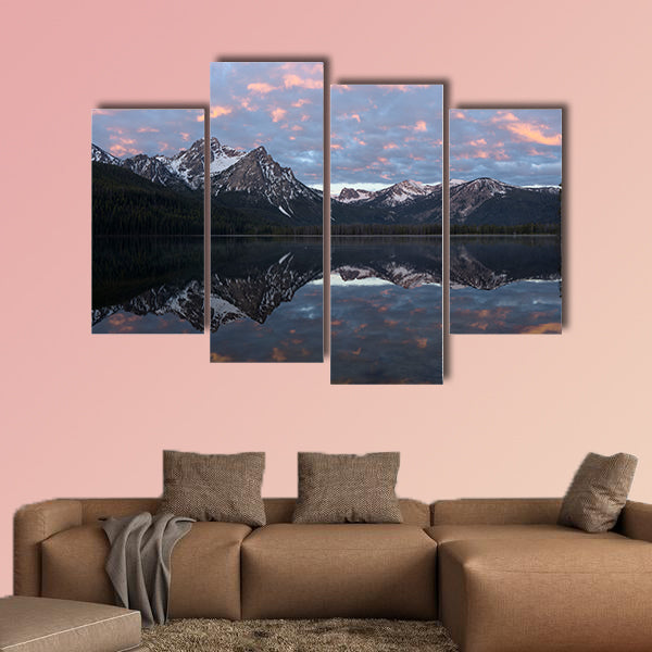 Stanley Lake Multi panel canvas wall art.