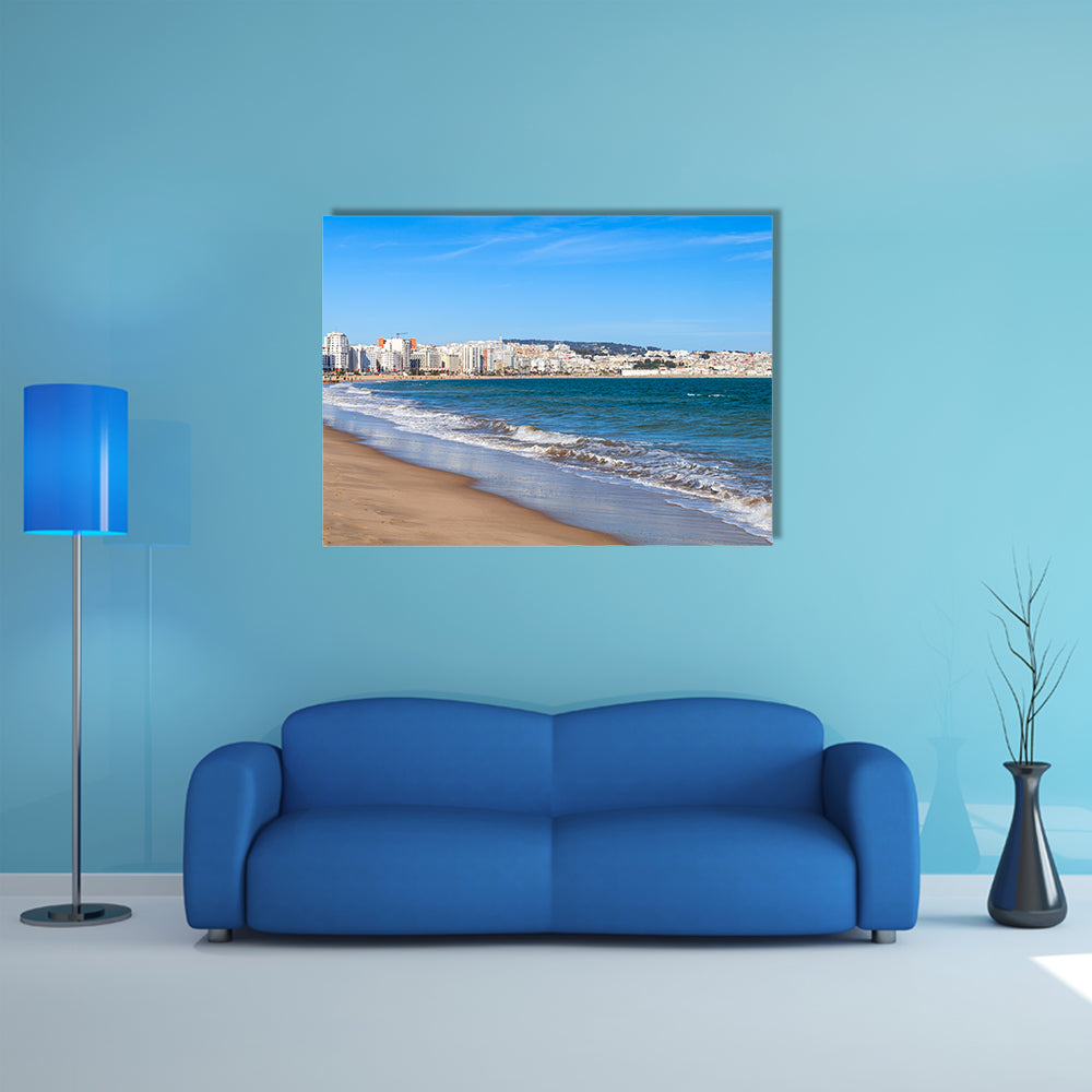 Tangier city and port, coastal landscape, Morocco, Africa multi panel canvas wall art