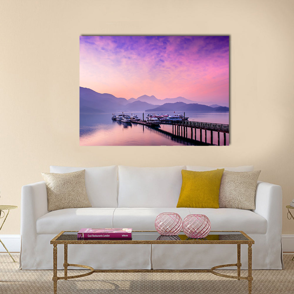 Sun Moon Lake, Nantou, Taiwan Multi panel canvas wall art