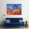 Downtown cityscape on Main Street in Annapolis, Maryland, USA Multi panel canvas wall art