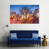 Downtown cityscape on Main Street in Annapolis, Maryland, USA Multi panel canvas wall art