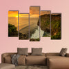 Beautiful Sunset at Uluwatu temple Bali Indonesia multi panel canvas wall art