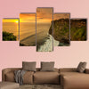 Beautiful Sunset at Uluwatu temple Bali Indonesia multi panel canvas wall art