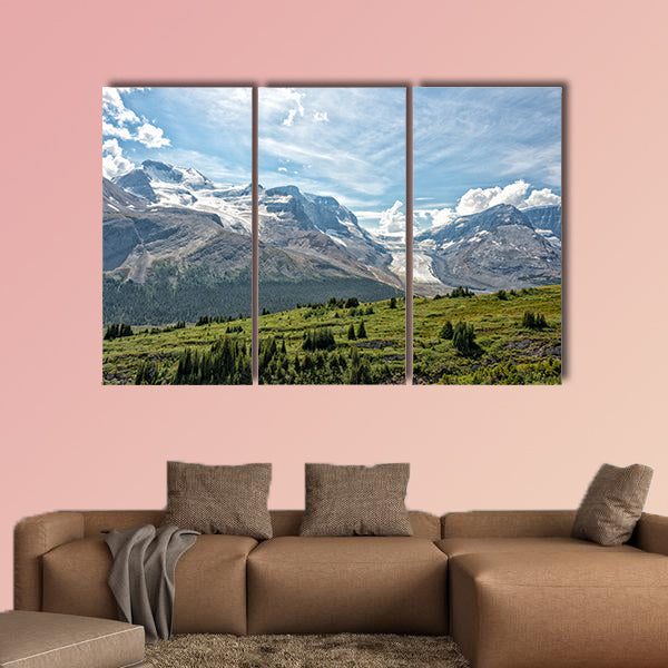 Canada Icefield Park glacier landscape panorama Multi panel canvas wall art