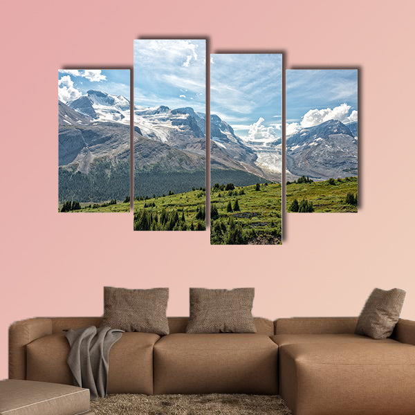 Canada Icefield Park glacier landscape panorama Multi panel canvas wall art