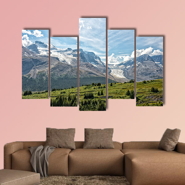 Canada Icefield Park glacier landscape panorama Multi panel canvas wall art