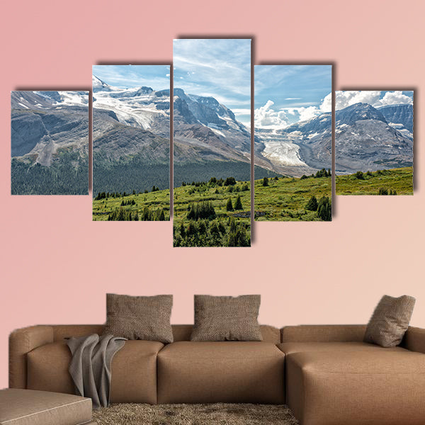 Canada Icefield Park glacier landscape panorama Multi panel canvas wall art
