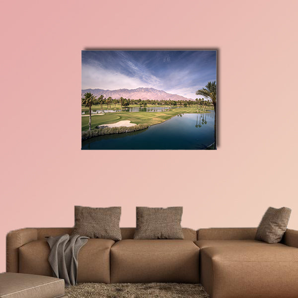 Beautiful landscape view of Palm Springs and Chino Canyon multi panel canvas wall art