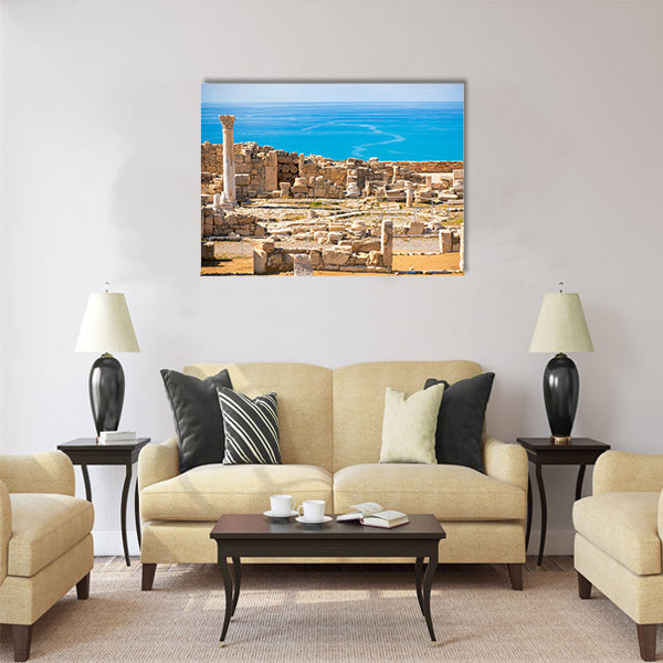 Ruins of ancient Kourion. Limassol District Multi Panel Canvas Wall Art