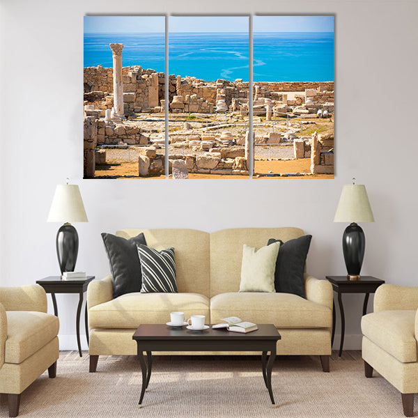 Ruins of ancient Kourion. Limassol District Multi Panel Canvas Wall Art