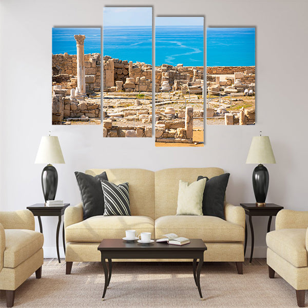 Ruins of ancient Kourion. Limassol District Multi Panel Canvas Wall Art