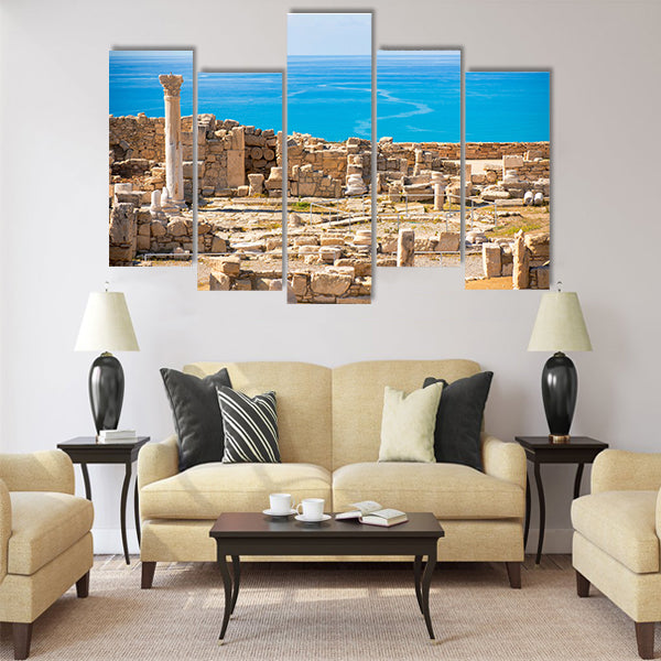 Ruins of ancient Kourion. Limassol District Multi Panel Canvas Wall Art