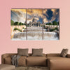 The Palau Nacional situated in Montjuic in sunset, Barcelona Multi panel canvas wall art