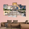 The Palau Nacional situated in Montjuic in sunset, Barcelona Multi panel canvas wall art