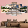 The Palau Nacional situated in Montjuic in sunset, Barcelona Multi panel canvas wall art