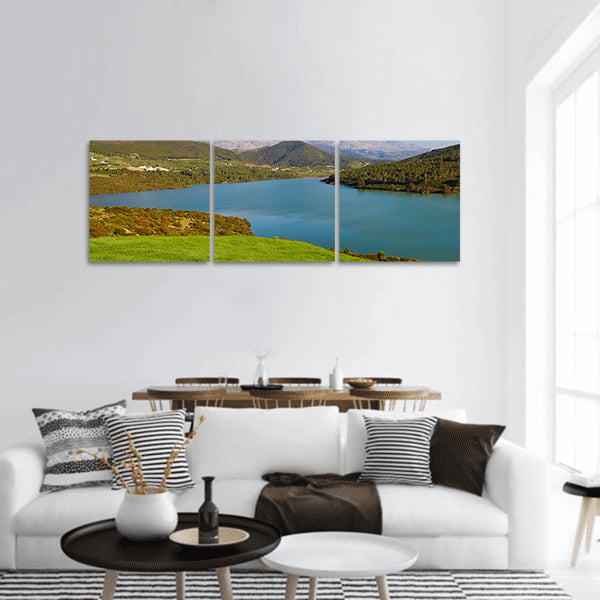 Landscape in Atlas Mountains, Northern Morocco, Africa panoramic canvas wall art