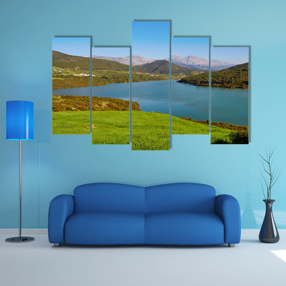Beautiful landscape in Atlas Mountains, Northern Morocco, Africa multi panel canvas wall art