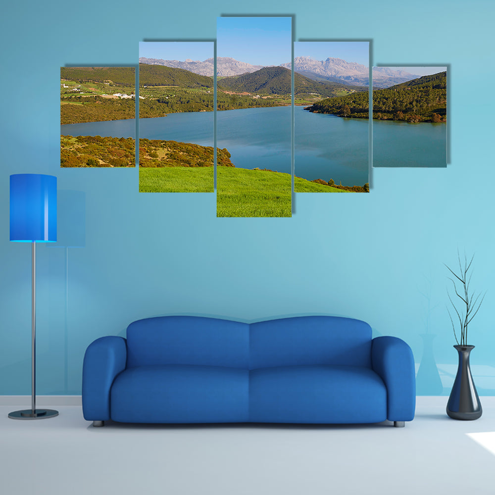 Beautiful landscape in Atlas Mountains, Northern Morocco, Africa multi panel canvas wall art