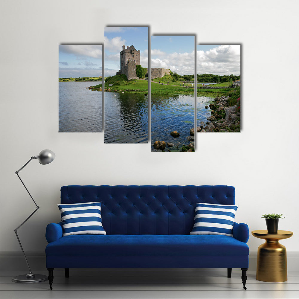 View of the Dunguaire Castle, Kinvara Bay, Galway, Ireland Multi Panel Canvas Wall Art