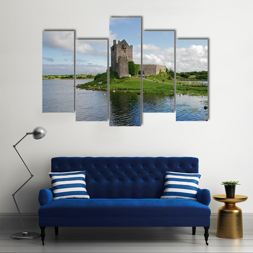 View of the Dunguaire Castle, Kinvara Bay, Galway, Ireland Multi Panel Canvas Wall Art