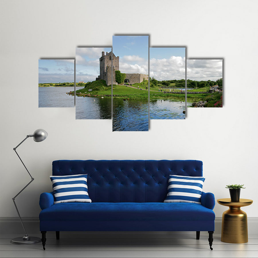 View of the Dunguaire Castle, Kinvara Bay, Galway, Ireland Multi Panel Canvas Wall Art
