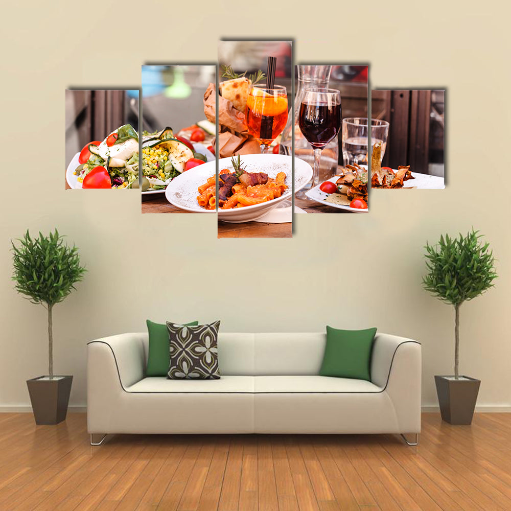Italy food Multi panel canvas wall art
