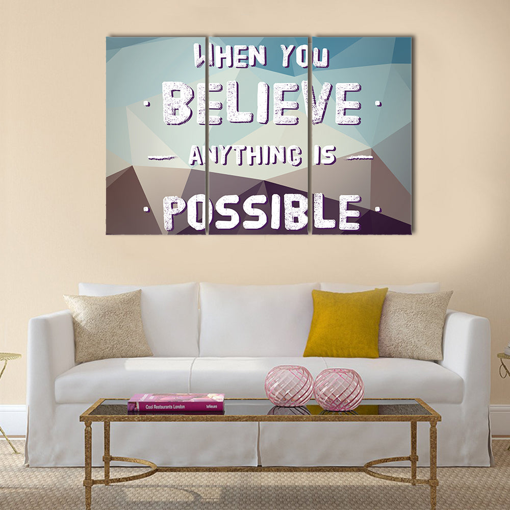 Make it Happen Multi Panel Canvas Wall Art