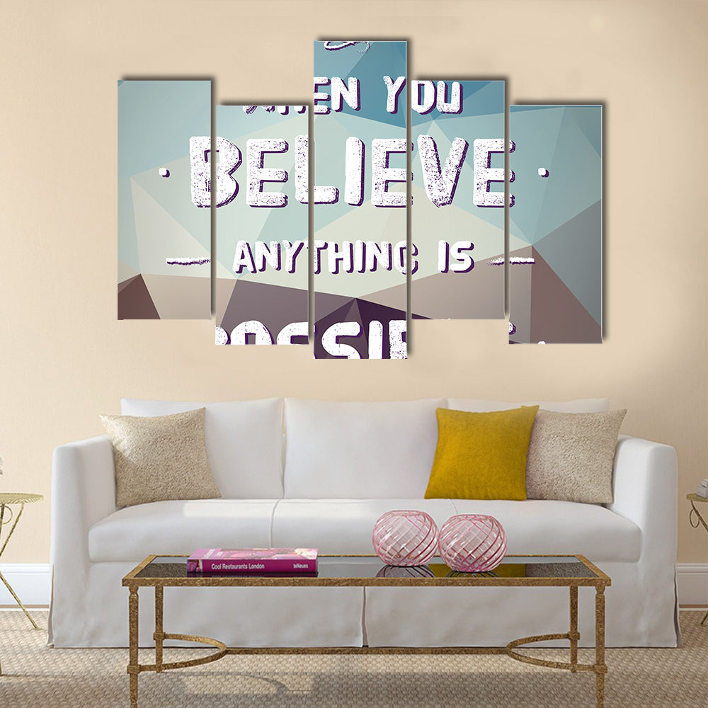 Make it Happen Multi Panel Canvas Wall Art