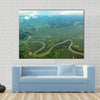 Meandering river from the air Multi panel canvas wall art