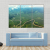 Meandering river from the air Multi panel canvas wall art