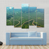 Meandering river from the air Multi panel canvas wall art