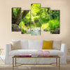 Stream in the tropical forest Multi Panel Canvas Wall Art