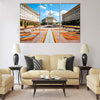 An architectural ensemble of three Socialist Classicism edifices Multi panel canvas wall art