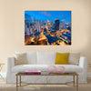 Eleveted, night view of Makati multi panel canvas wall art