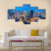 Eleveted, night view of Makati multi panel canvas wall art