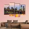 Manhattan skyline at sunrise, New York City, USA multi panel canvas wall art