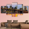 Manhattan skyline at sunrise, New York City, USA multi panel canvas wall art