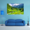 Beautiful alpine landscape with green meadows, Zillertal Alps, Austria multi panel canvas wall art