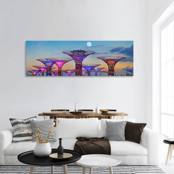 Gardens By The Bay panoramic canvas wall art