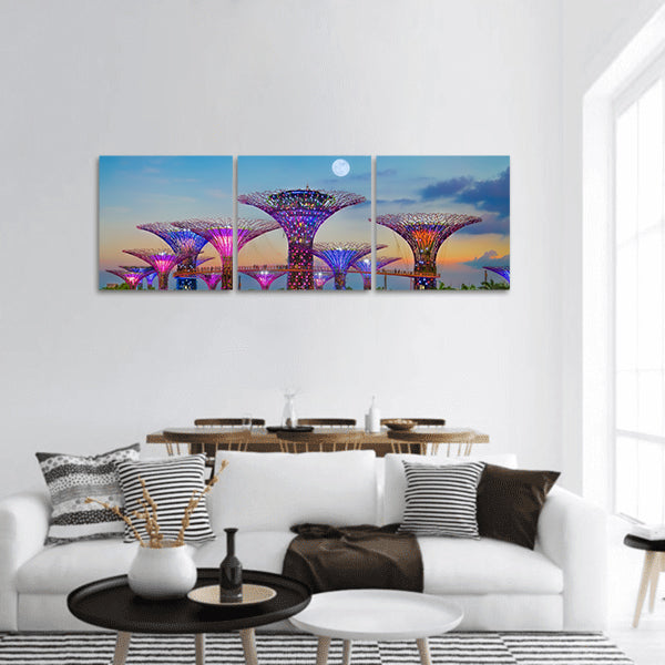 Gardens By The Bay panoramic canvas wall art