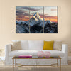 Evening view of Ama Dablam on the way to Everest Base Multi panel canvas wall art