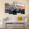 Evening view of Ama Dablam on the way to Everest Base Multi panel canvas wall art