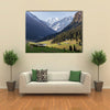 The Altyn Mountain Valley In The Tian Shan, Kyrgyzstan Multi Panel Canvas Wall Art