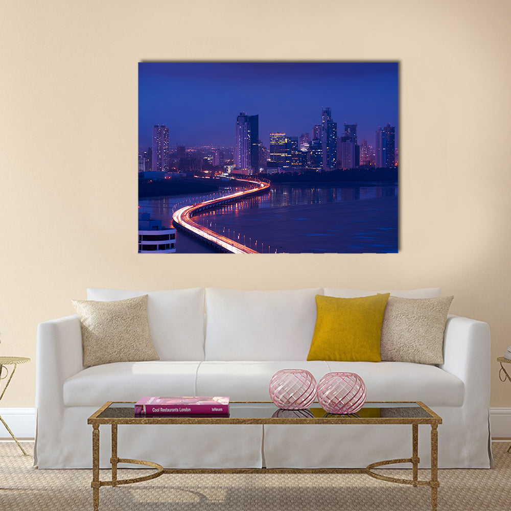 Panama City, Central America, view of Costa Del Este Multi panel canvas wall art