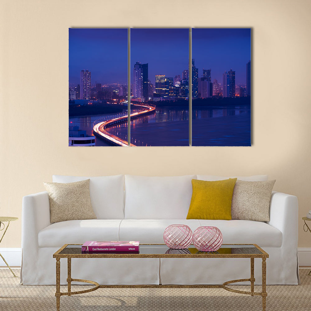 Panama City, Central America, view of Costa Del Este Multi panel canvas wall art