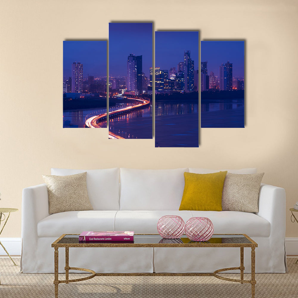 Panama City, Central America, view of Costa Del Este Multi panel canvas wall art