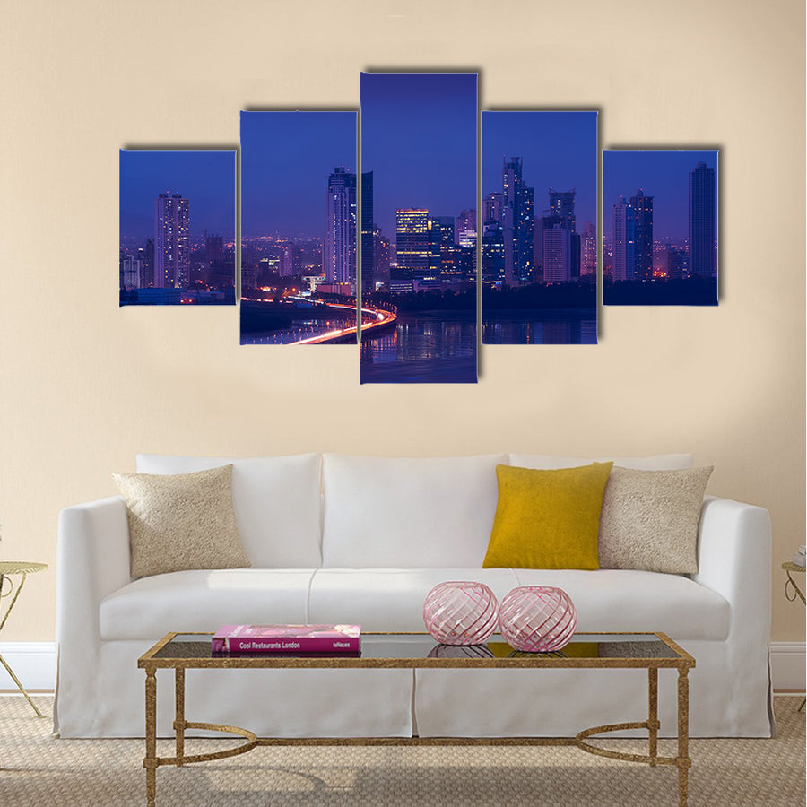 Panama City, Central America, view of Costa Del Este Multi panel canvas wall art