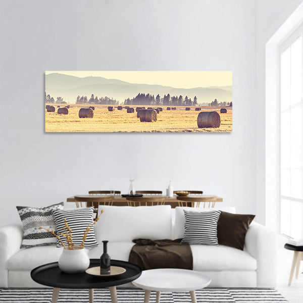 Beautiful view of Hay panoramic canvas wall art